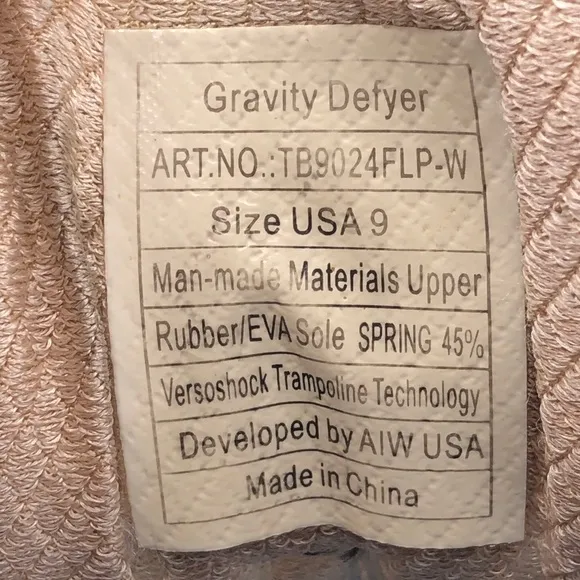G-Defy Gravity Defyer Mighty Walk Athletic Shoes 9 W