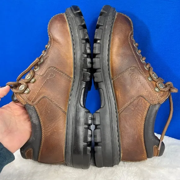 |•GBX•| Brown Leather Heavy Duty Rigged Work Shoe Size 10