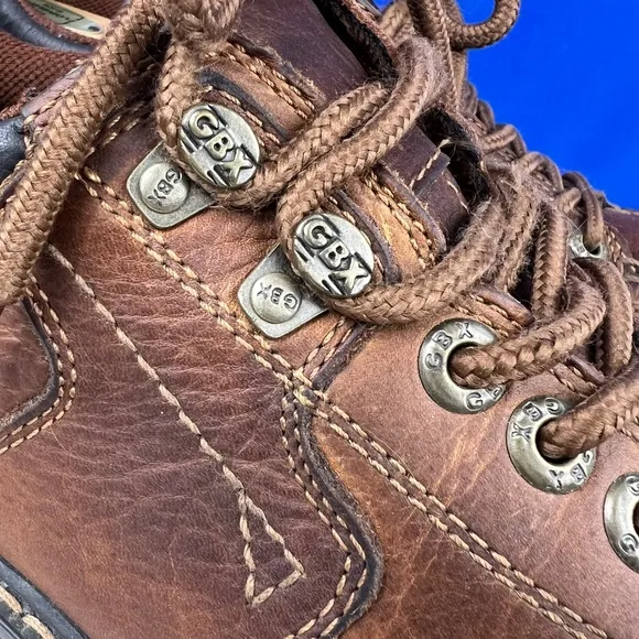 |•GBX•| Brown Leather Heavy Duty Rigged Work Shoe Size 10