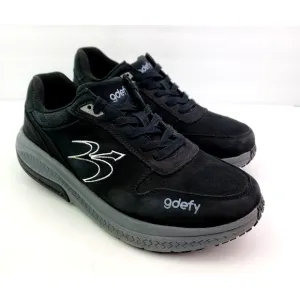 Gdefy Gravity Defyer Orion Mens Size 11 Black Leather Orthotic Walking Shoes
