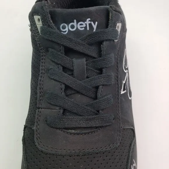 Gdefy Gravity Defyer Orion Mens Size 11 Black Leather Orthotic Walking Shoes
