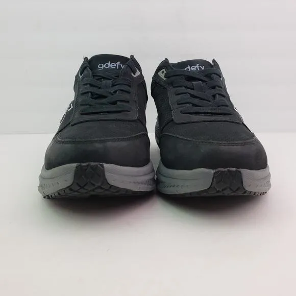 Gdefy Gravity Defyer Orion Mens Size 11 Black Leather Orthotic Walking Shoes