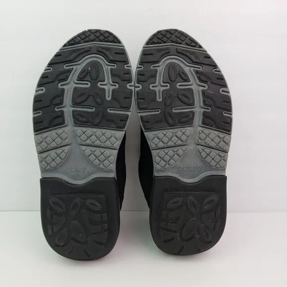 Gdefy Gravity Defyer Orion Mens Size 11 Black Leather Orthotic Walking Shoes