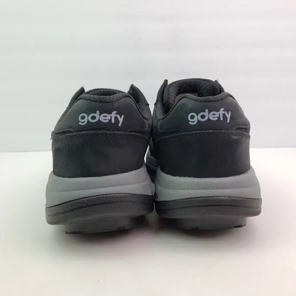 Gdefy Gravity Defyer Orion Mens Size 11 Black Leather Orthotic Walking Shoes