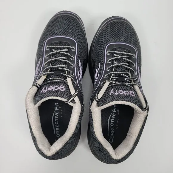 GDefy Gravity Defyer Women's Black Purple Sneakers TB9024FLP-W US Size 10.5