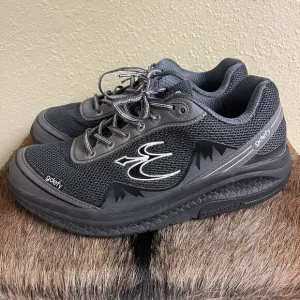 GDEFY Mens 11.5 Gravity Defyer Mighty Walk Comfort Sneakers‎ Shoes Black Gray