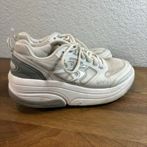 Gdefy Pain Relief Walking Shoes VersoShock Technology White Sneakers Womens  9