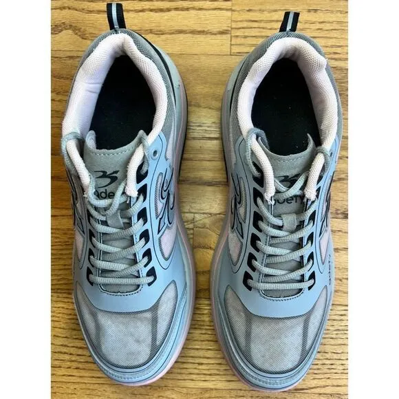 Gdefy Ion Women’s Athletic Shoes Grey and Pink Sneakers Size 10.5