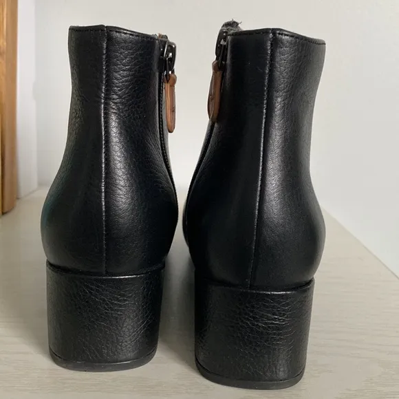 Gentle Souls Ella Boots Booties Black Leather