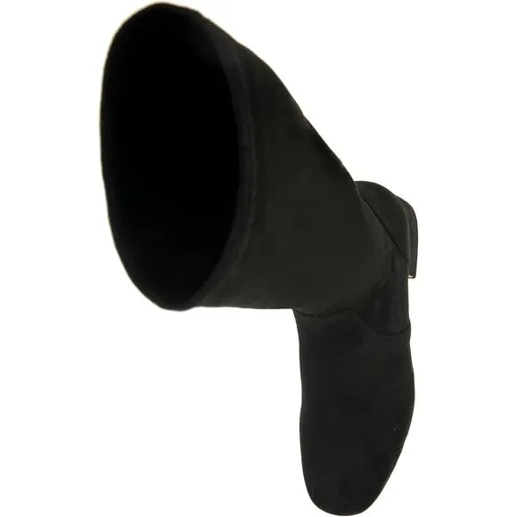 Gentle Souls Women Ella Stretch Knee High Riding Boots US 7.5M Black Suede