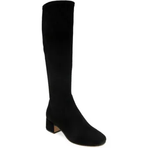 Gentle Souls Women Ella Stretch Knee High Riding Boots US 7.5M Black Suede