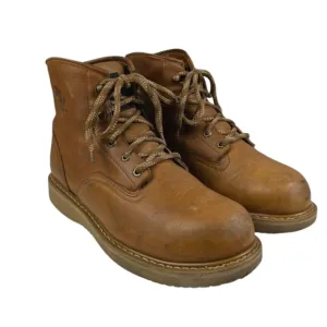 Georgia 6&quot; Barracuda Gold Wedge Sole Work Boots GUC $150 Size 12     S3222