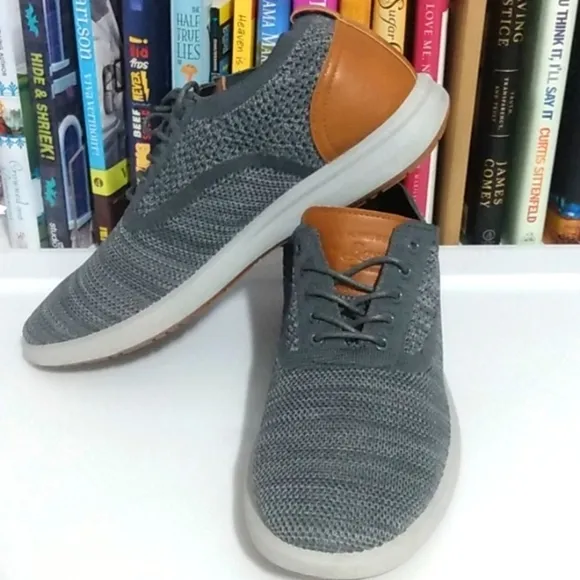 G.H. BASS CONNER KT GRAY COMFORT STRETCH OXFORD SHOES SIZE 9.5 NWT