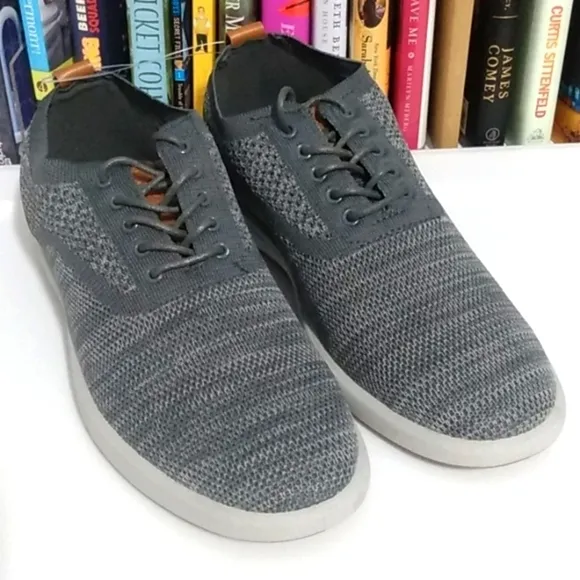G.H. BASS CONNER KT GRAY COMFORT STRETCH OXFORD SHOES SIZE 9.5 NWT