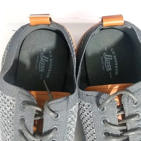 G.H. BASS CONNER KT GRAY COMFORT STRETCH OXFORD SHOES SIZE 9.5 NWT