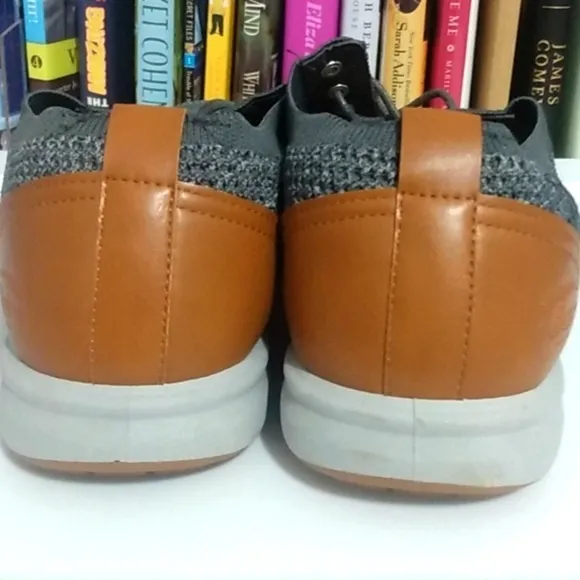 G.H. BASS CONNER KT GRAY COMFORT STRETCH OXFORD SHOES SIZE 9.5 NWT