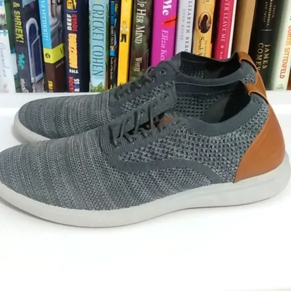 G.H. BASS CONNER KT GRAY COMFORT STRETCH OXFORD SHOES SIZE 9.5 NWT