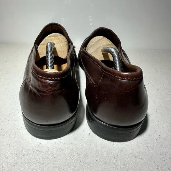 Giorgio Brutini  Brown Weaved Leather Loafer Slip On Shoes 10