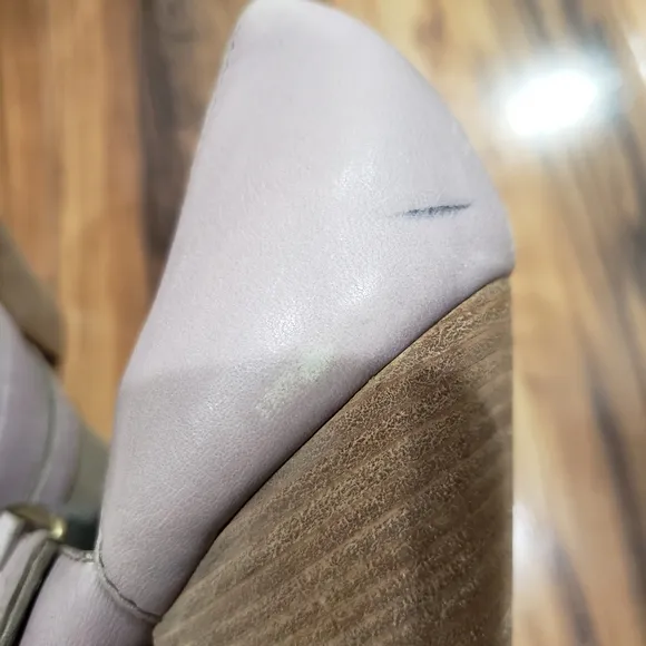 Givenchy peep toe open heels leather sandals Size 38 us 7 1/2 dusty mauve