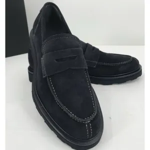 Good Man Goodman Brand Men’s Loafer Size 7.5 Blue Suede Lexington Slip On $228
