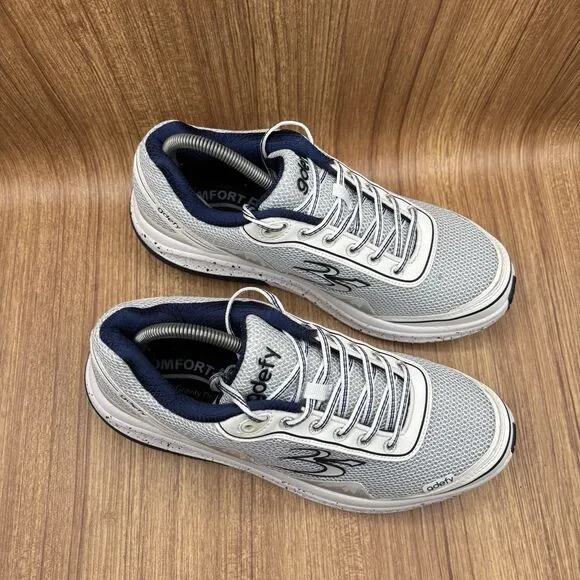GRAVITY DEFYER Men's G-Defy Mighty Walk Athletic White Comfort Fit Shoes Size 10