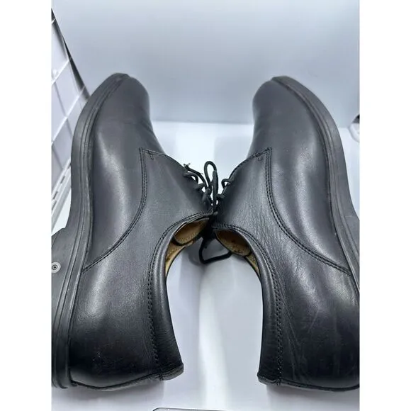 Gravity Defyer Mens Martin Oxford‎ DRESS Shoes Size 10 M Black Leather Orthotic