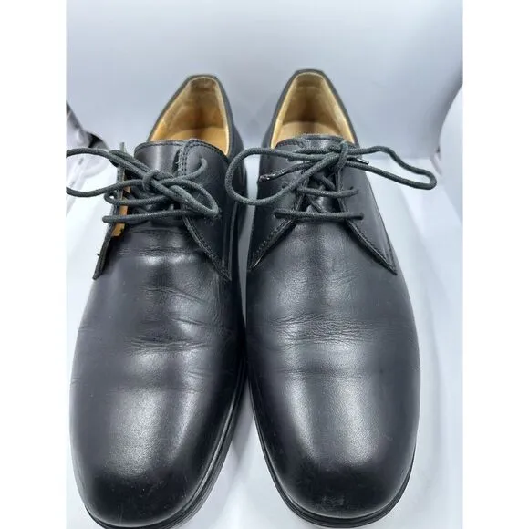 Gravity Defyer Mens Martin Oxford‎ DRESS Shoes Size 10 M Black Leather Orthotic