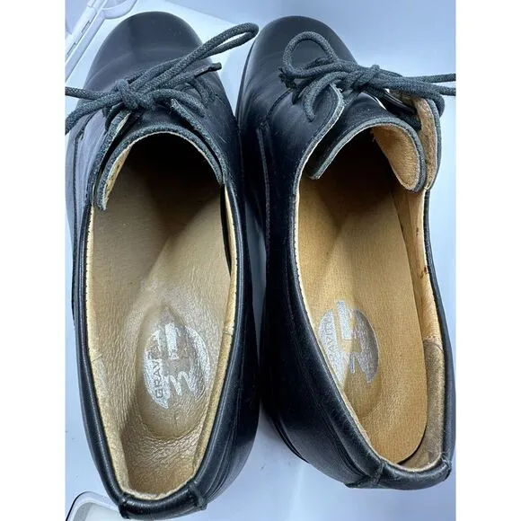 Gravity Defyer Mens Martin Oxford‎ DRESS Shoes Size 10 M Black Leather Orthotic