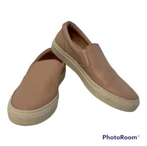 GREATS SHOES SNEAKERS BLUSH PINK PERFORATED LEATHER THE WOOSTER SLIP ON Size 8