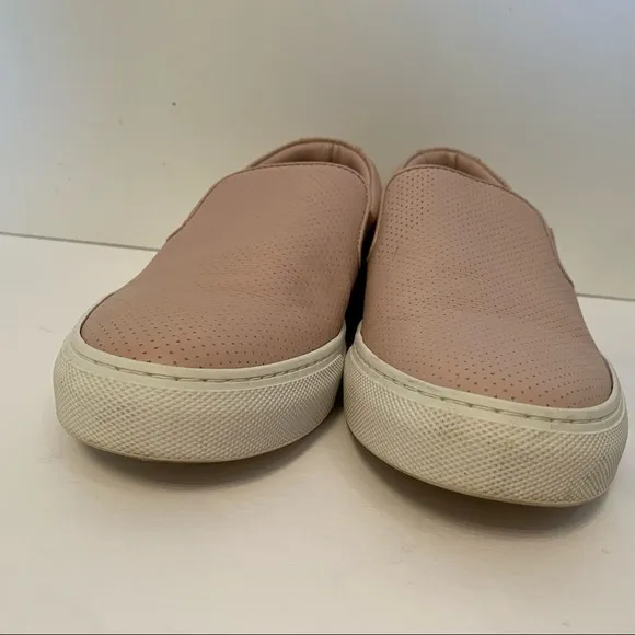 GREATS SHOES SNEAKERS BLUSH PINK PERFORATED LEATHER THE WOOSTER SLIP ON Size 8