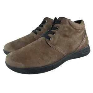 Hallux Fidelio Hayley Women’s Side Zip Booties US 8.5 Tan Leather Lace-Up Shoes