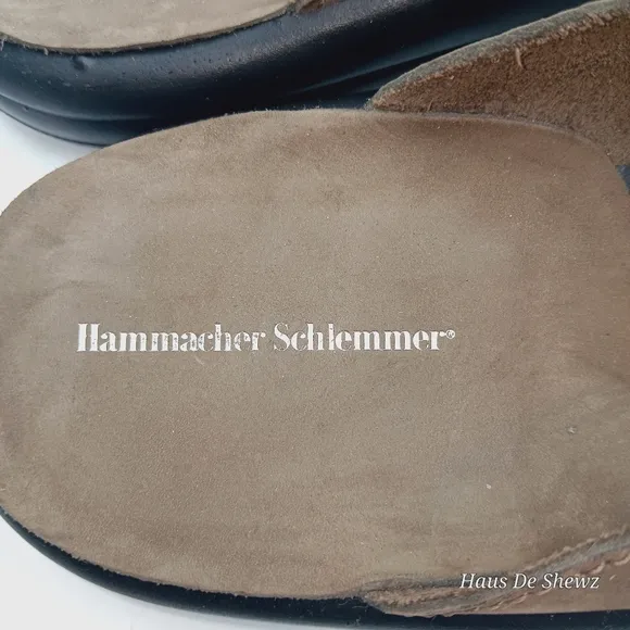 Hammacher Schlemmer Slippers The Gentleman's Walk On Mules Slip On size 43