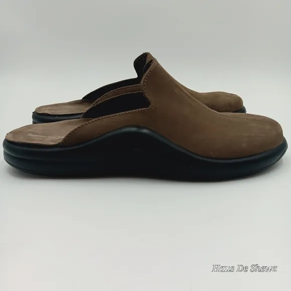 Hammacher Schlemmer Slippers The Gentleman's Walk On Mules Slip On size 43