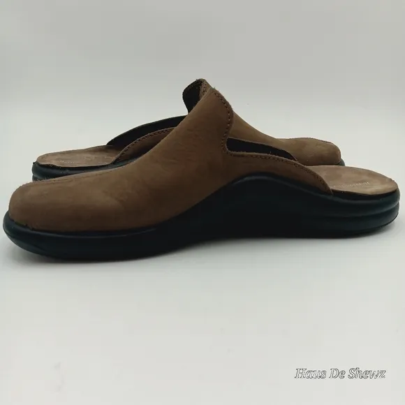 Hammacher Schlemmer Slippers The Gentleman's Walk On Mules Slip On size 43