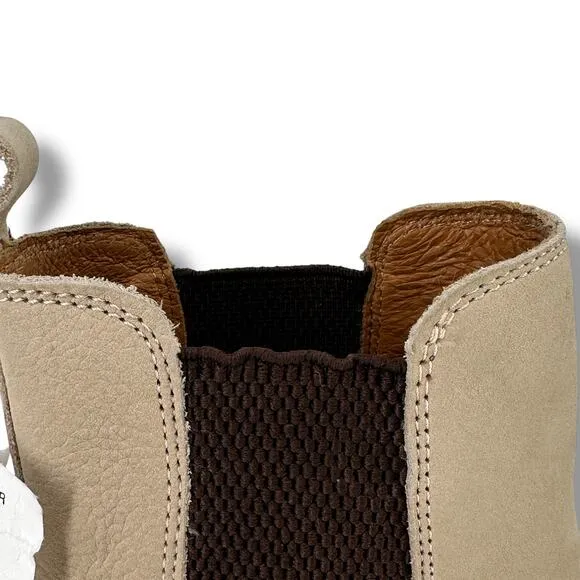 Hari Mari Leather Chelsea Boots Womens Size 6 Sand Pull On