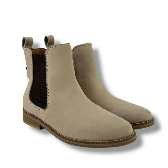 Hari Mari Leather Chelsea Boots Womens Size 6 Sand Pull On