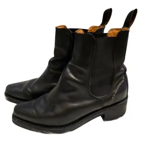 Harley Davidson Boots Women Leather Chelsea Ankle Block Heel Bike Moto Cruise 9