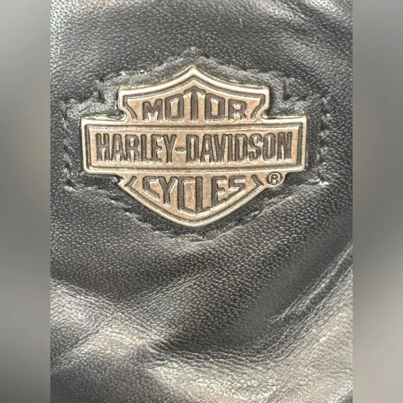 HARLEY-DAVIDSON Men's Waterproof Leather Riding Motorcycle Boots Buckle‎ Black