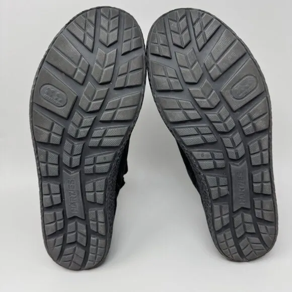 Hartjes Phil Black Side Zip Comfort Shoes Sneakers Women’s Size 6 Suede