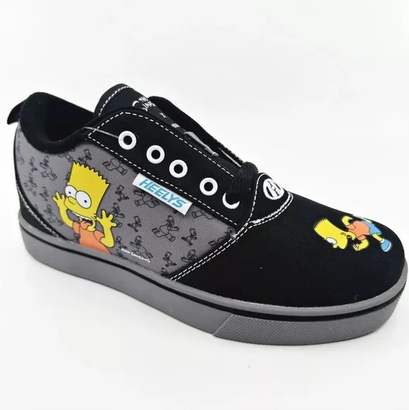Heelys SIMPSON'S Pro 20 Bart &amp; Homer Sneakers Skates Shoes Purple Black NEW