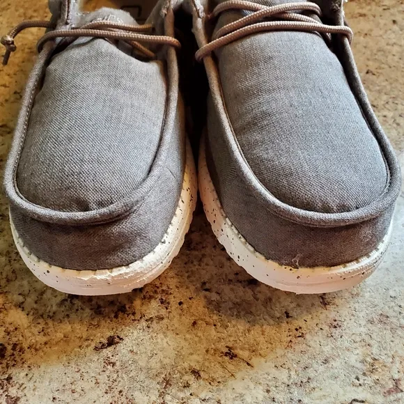 Hey Dude Men's Gray Casual Shoes Size 11