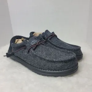 Hey Dude Men's Wally Funk Wool Black Aztec  Men’s Shoes Size 9 US 42 EUR