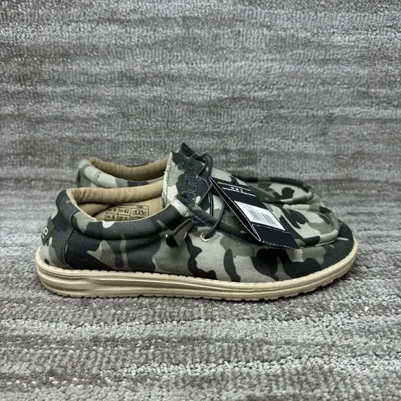 Hey Dude Wally Camouflage Multi Camo Shoes Slip On Men’s Size 9 BRAND NEW