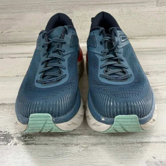 HOKA Men’s Bondi 7 Size 11.5 Running Shoes Lace Up Plush Collar Cushion Footbed