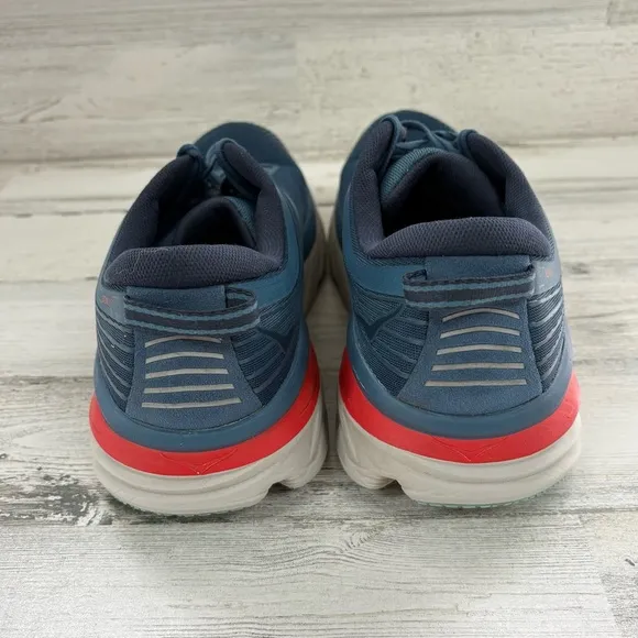 HOKA Men’s Bondi 7 Size 11.5 Running Shoes Lace Up Plush Collar Cushion Footbed