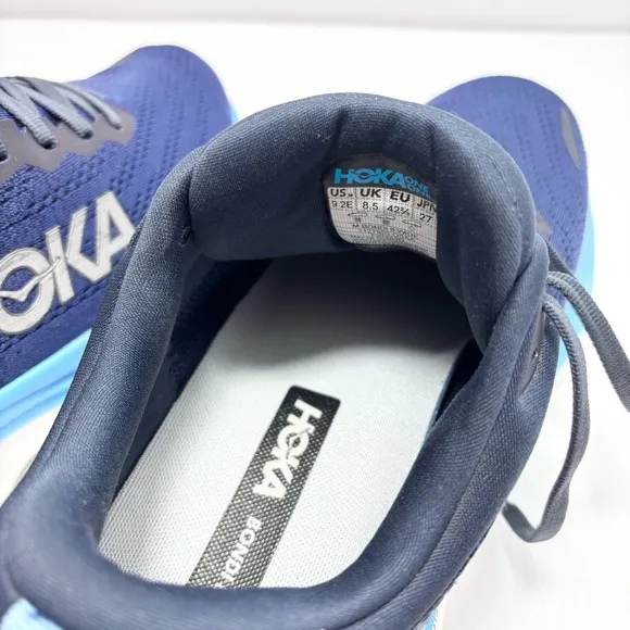 Hoka Men's Bondi 8 Sneaker, Outer Space/All Aboard, Size 9