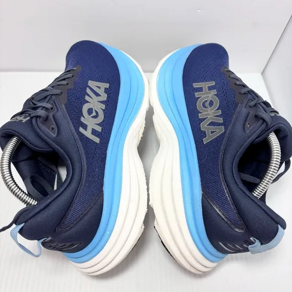 Hoka Men's Bondi 8 Sneaker, Outer Space/All Aboard, Size 9
