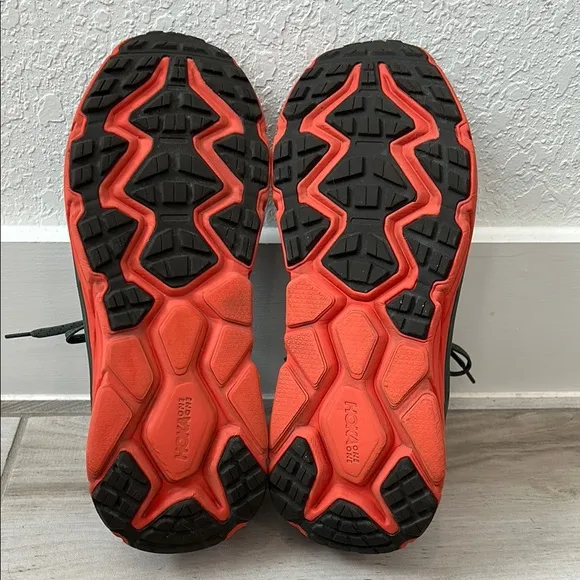 Hoka Men's Gray and Red Running Shoes 11.5 Wide