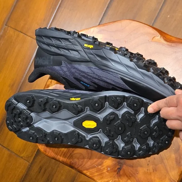 Hoka Men's Speed GOAT Black Trail Running Shoes. Brand NEW!
