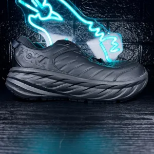 Hoka One One Bondi SR 2E WIDE Men’s Non Slip Resistant Work Shoes Black - 12
